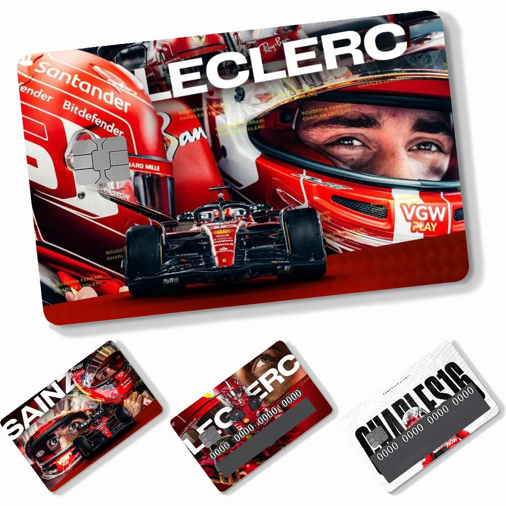 Credit Card Skins Stickers 4pcs Leclerc and Sainz