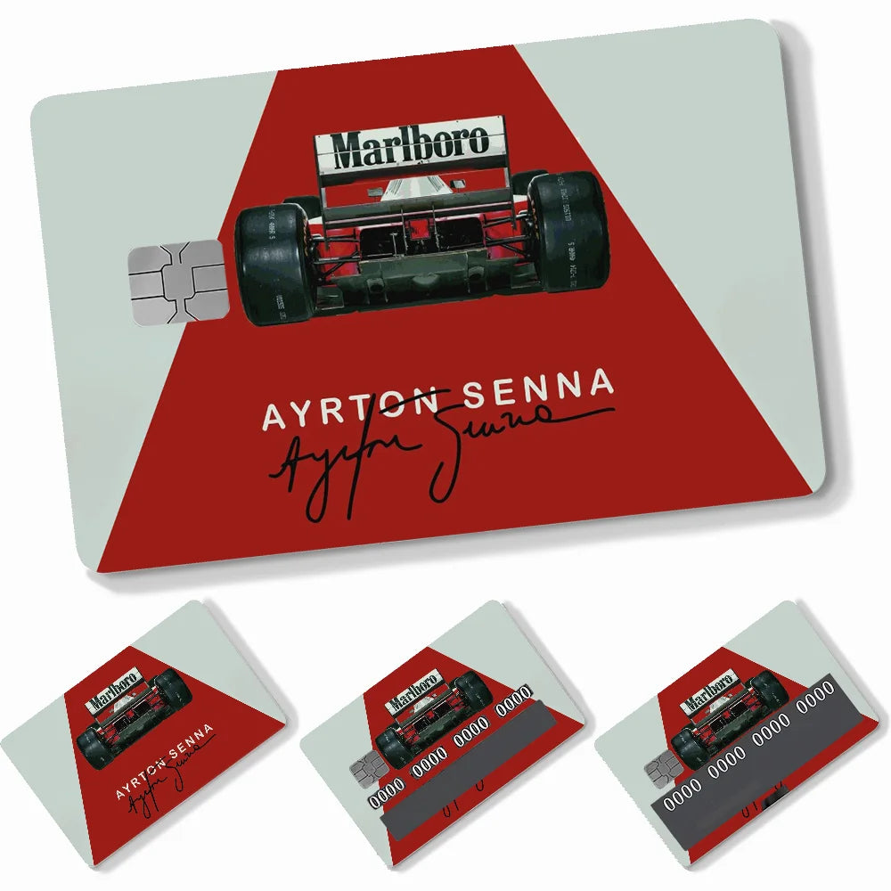 Credit Card Skins Stickers 4pcs Senna Mclaren