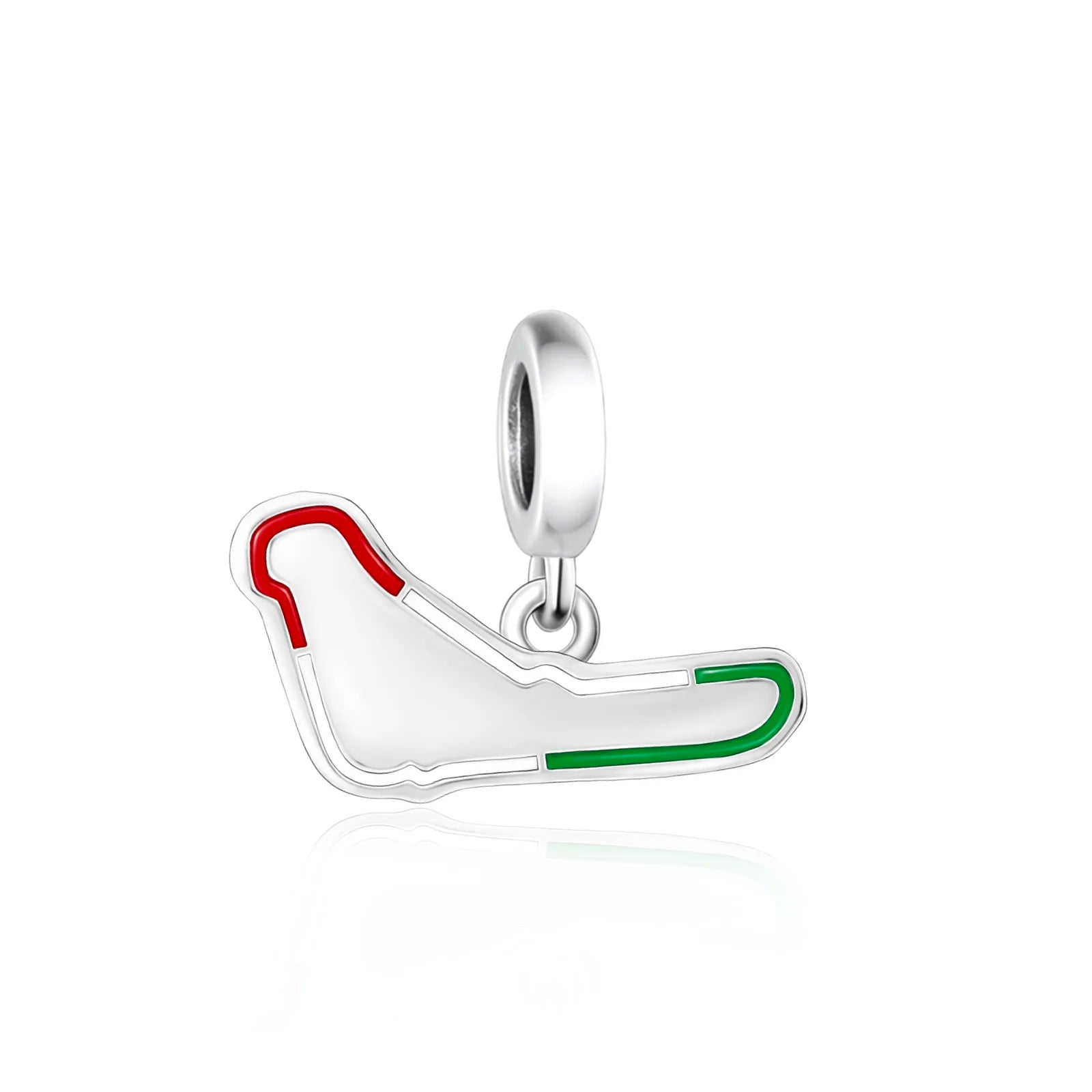 Racing Bracelet Charm 925 Silver, various styles