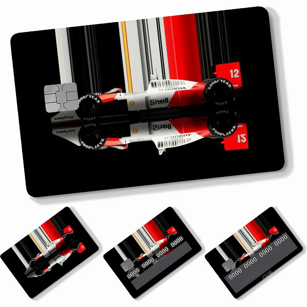 Credit Card Skins Stickers 4pcs Senna Mclaren
