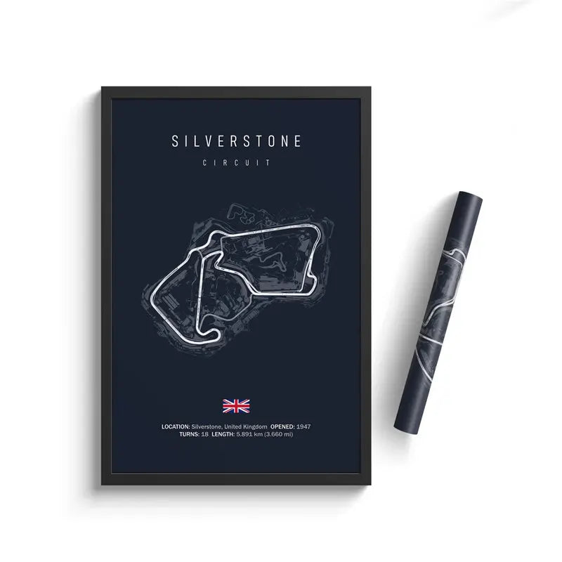 Most Iconic Motorsport Circuits Canvas Poster - Dark