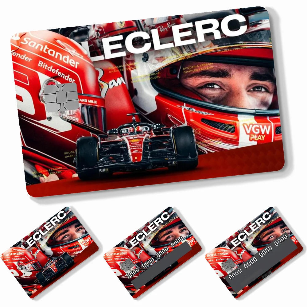 Credit Card Skins Stickers 4pcs Leclerc and Sainz