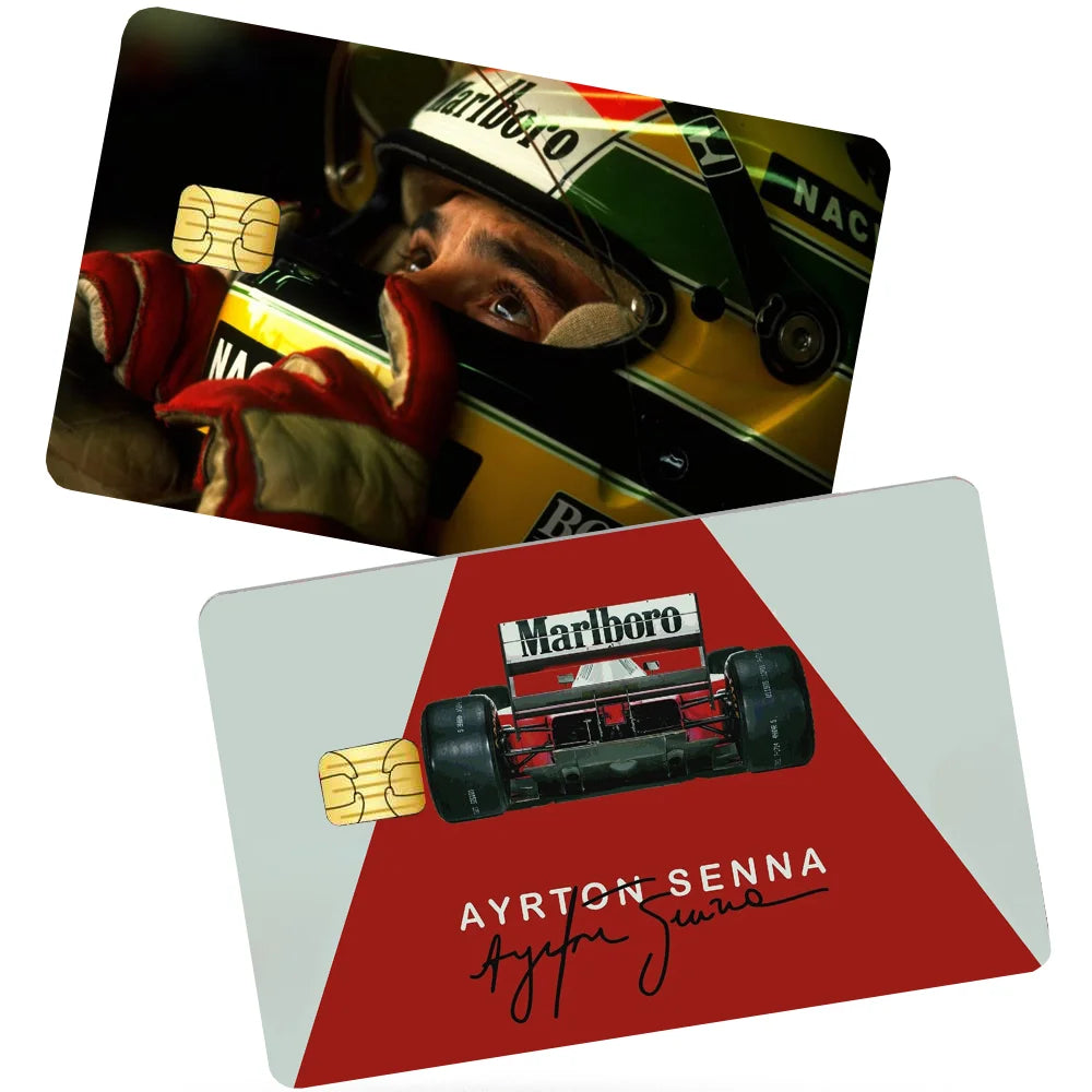 Credit Card Skins Stickers 4pcs Senna Mclaren