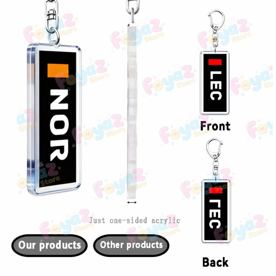 F1 Racing Drivers Name Keychain