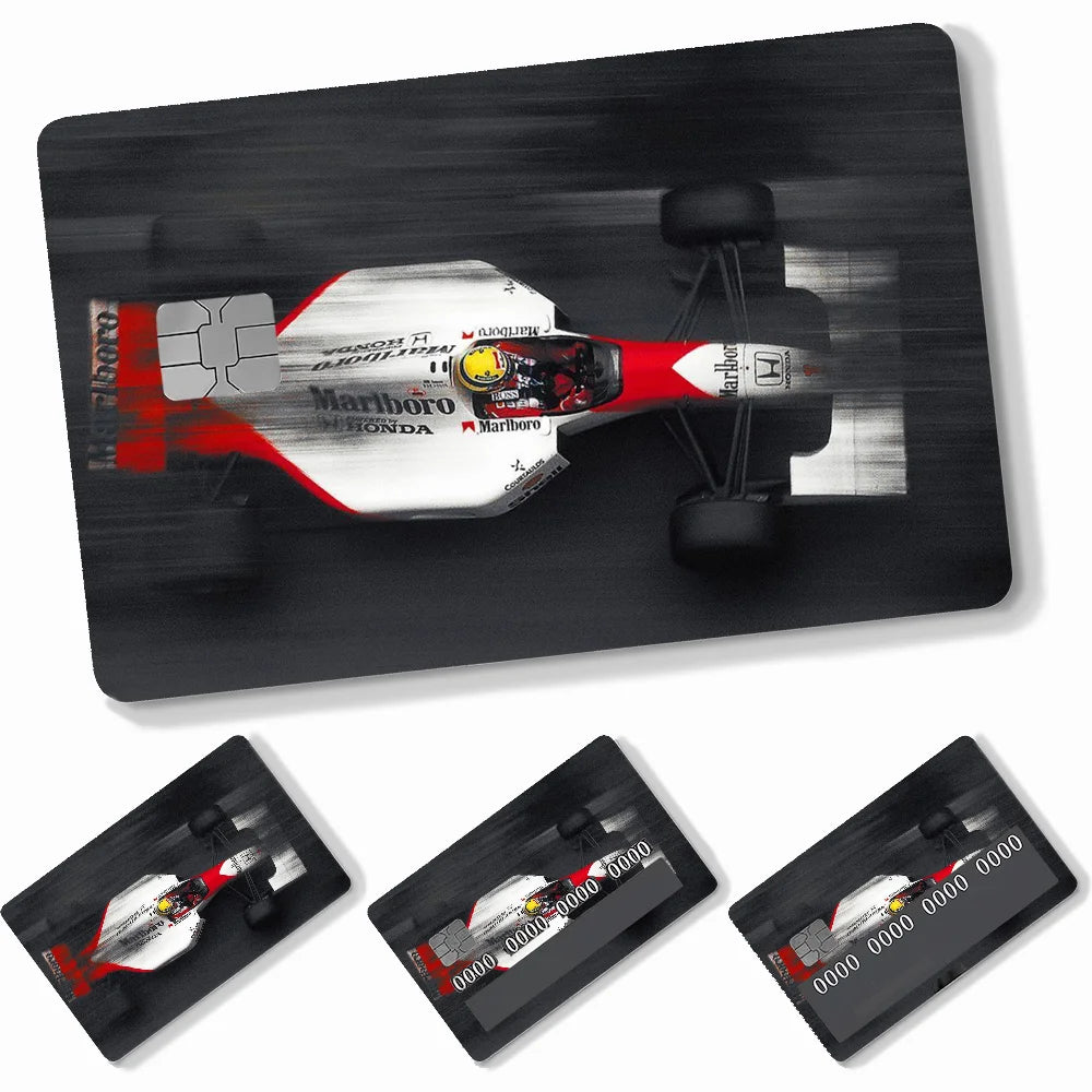 Credit Card Skins Stickers 4pcs Senna Mclaren