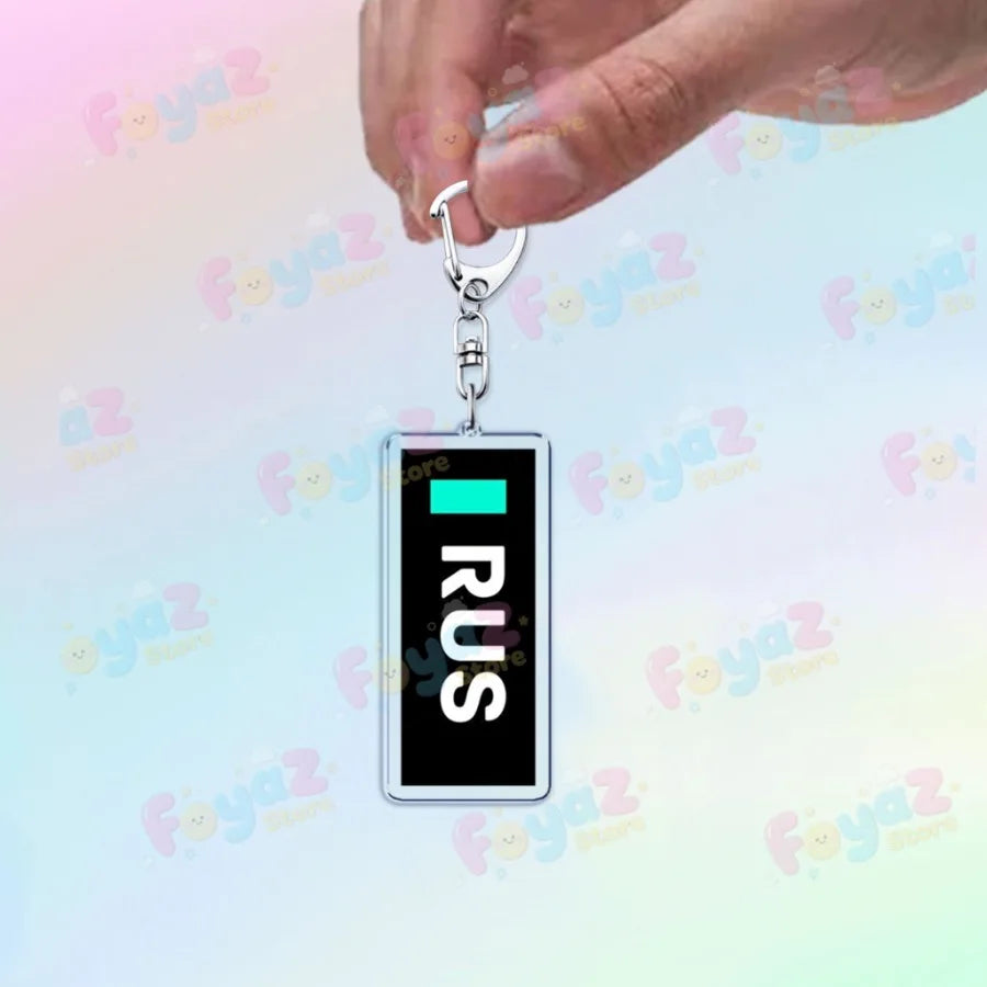 F1 Racing Drivers Name Keychain