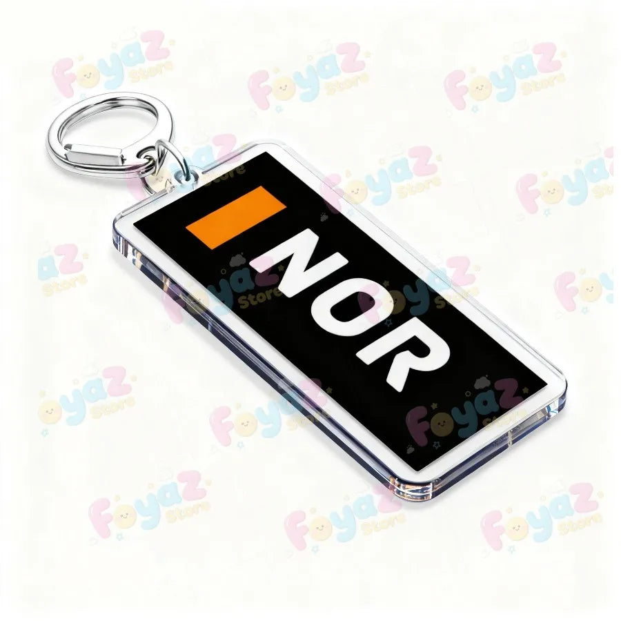 F1 Racing Drivers Name Keychain