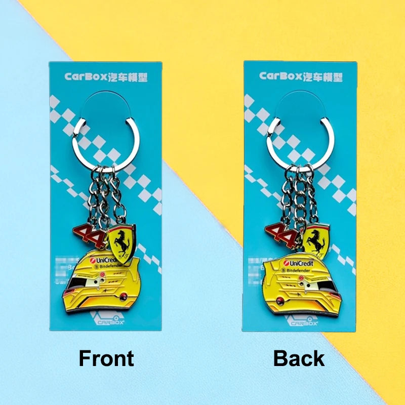 Ferrari F1 Helmet Keychain Hamilton and Leclerc