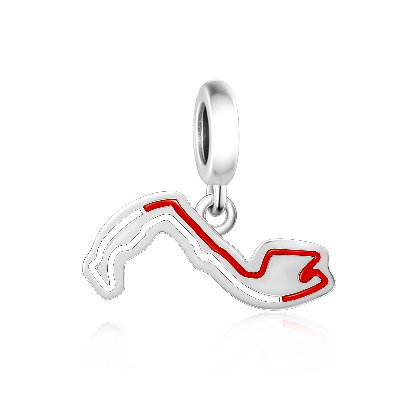 Racing Bracelet Charm 925 Silver, various styles