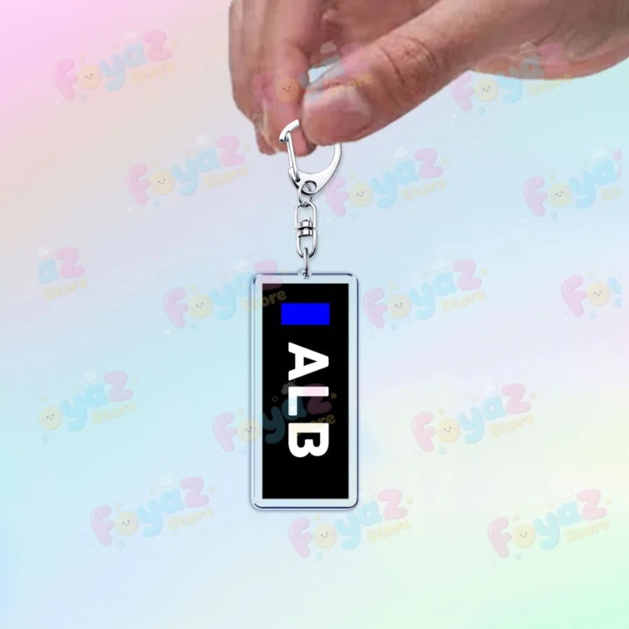 F1 Racing Drivers Name Keychain