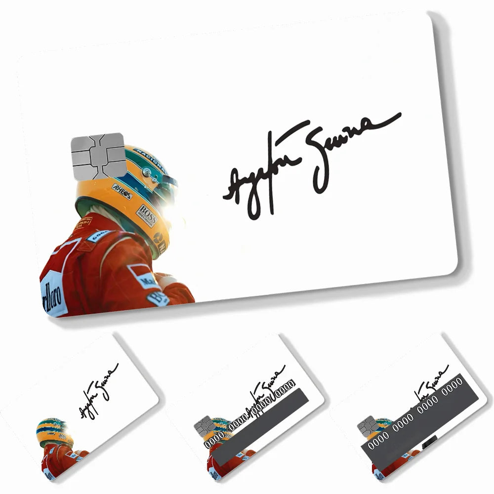 Credit Card Skins Stickers 4pcs Senna Mclaren