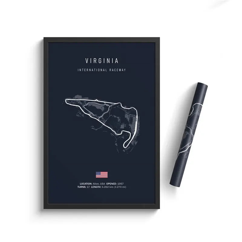 Most Iconic Motorsport Circuits Canvas Poster - Dark