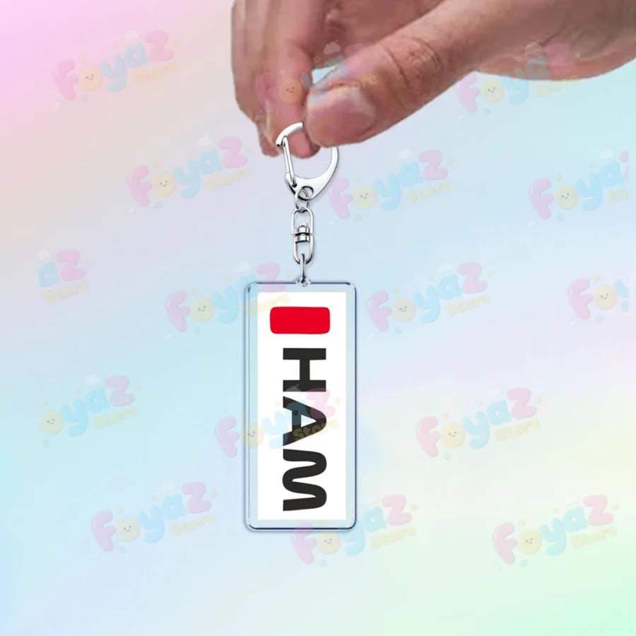 F1 Racing Drivers Name Keychain