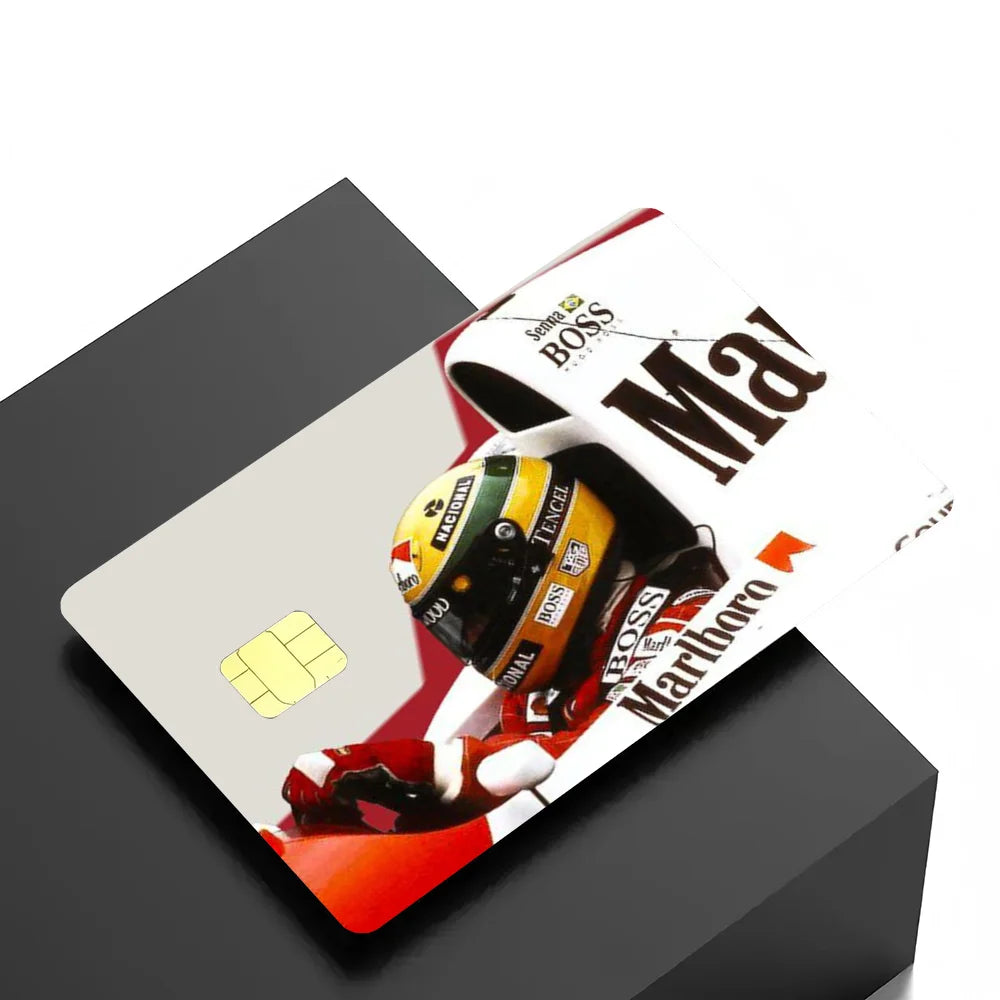 Credit Card Skins Stickers 4pcs Senna Mclaren