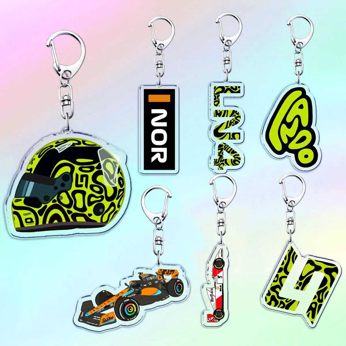 Racing Keychain Lando Norris Mclaren