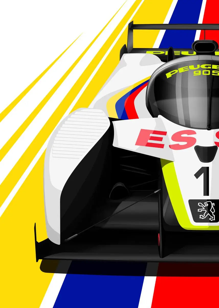 Retro Motorsport Canvas Poster