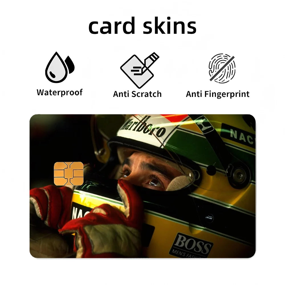 Credit Card Skins Stickers 4pcs Senna Mclaren
