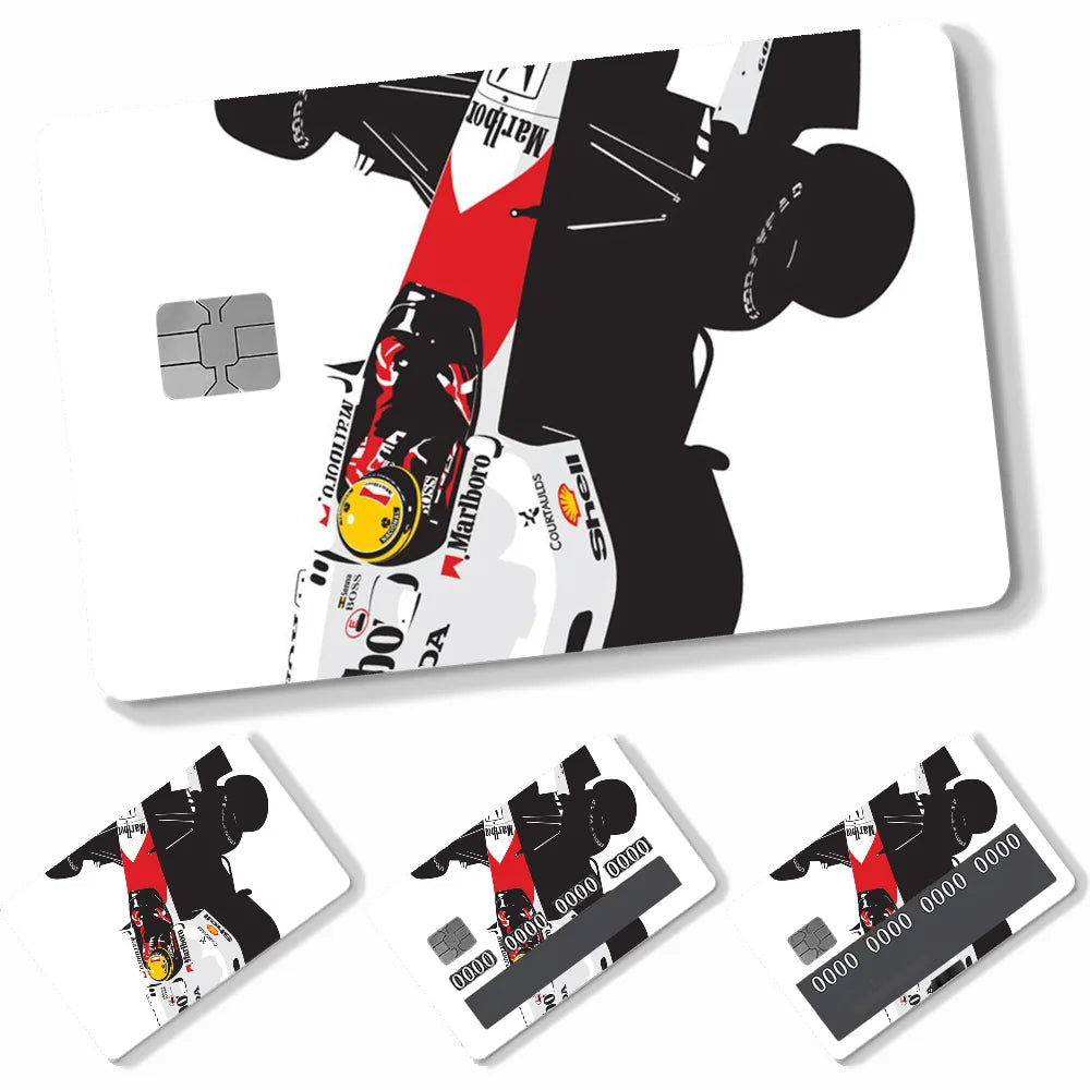 Credit Card Skins Stickers 4pcs Senna Mclaren