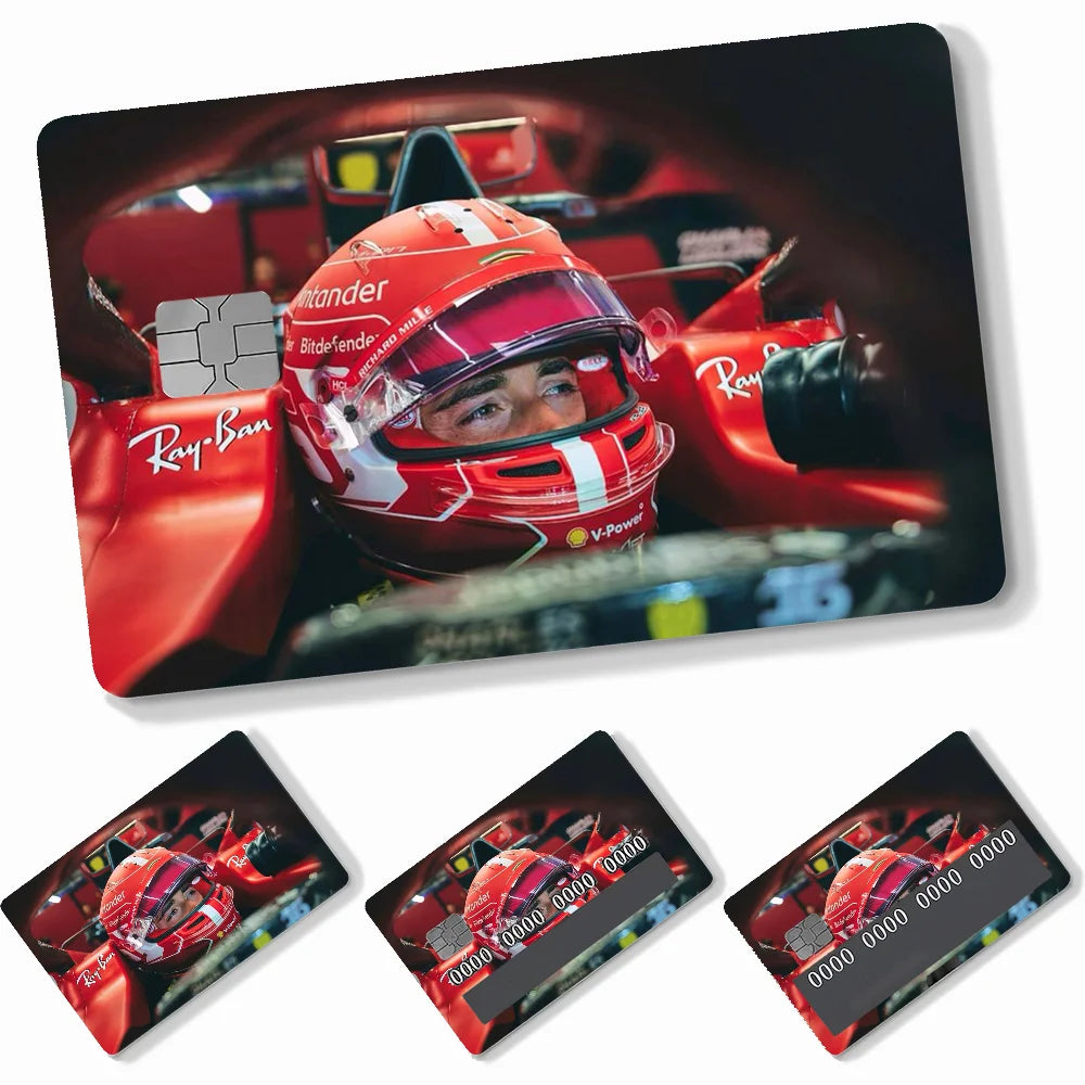 Credit Card Skins Stickers 4pcs Leclerc and Sainz