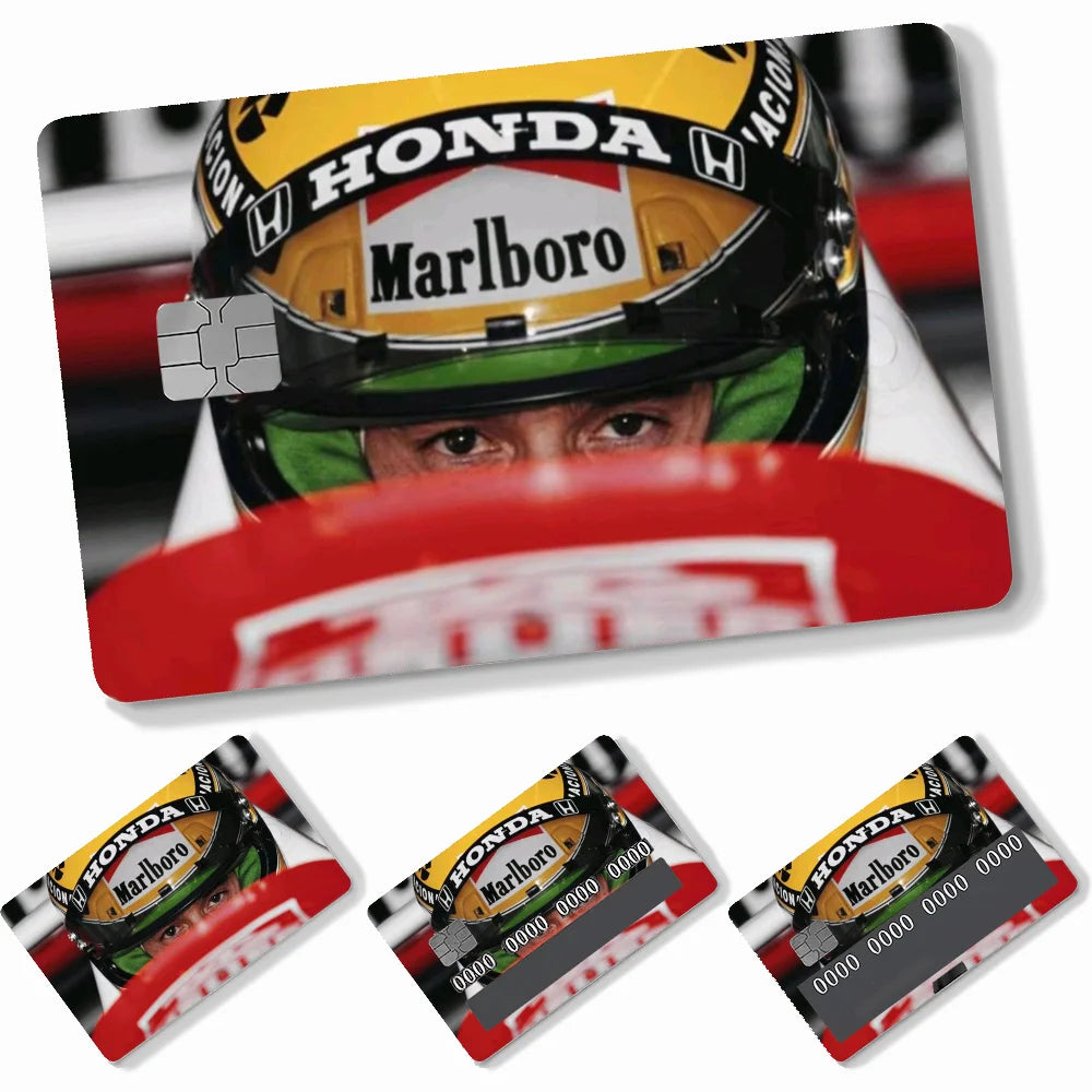 Credit Card Skins Stickers 4pcs Senna Mclaren