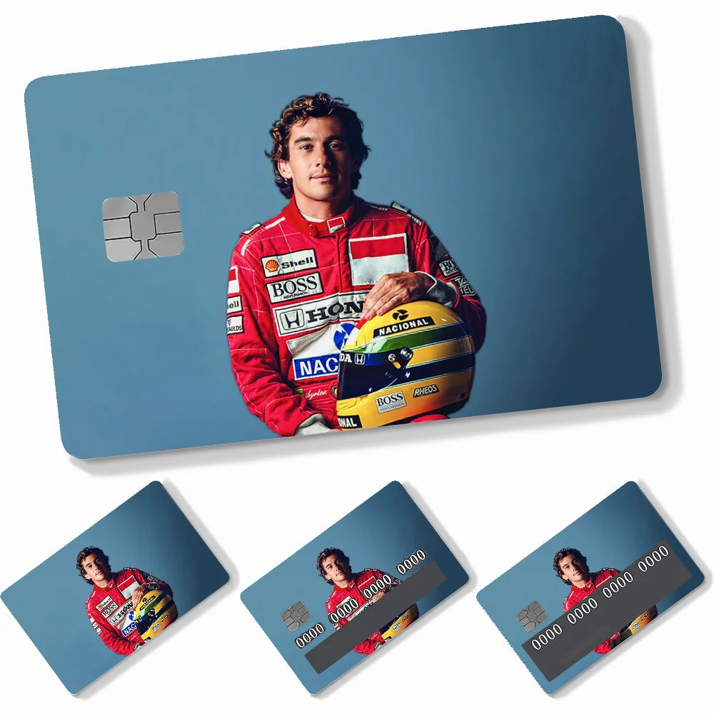 Credit Card Skins Stickers 4pcs Senna Mclaren