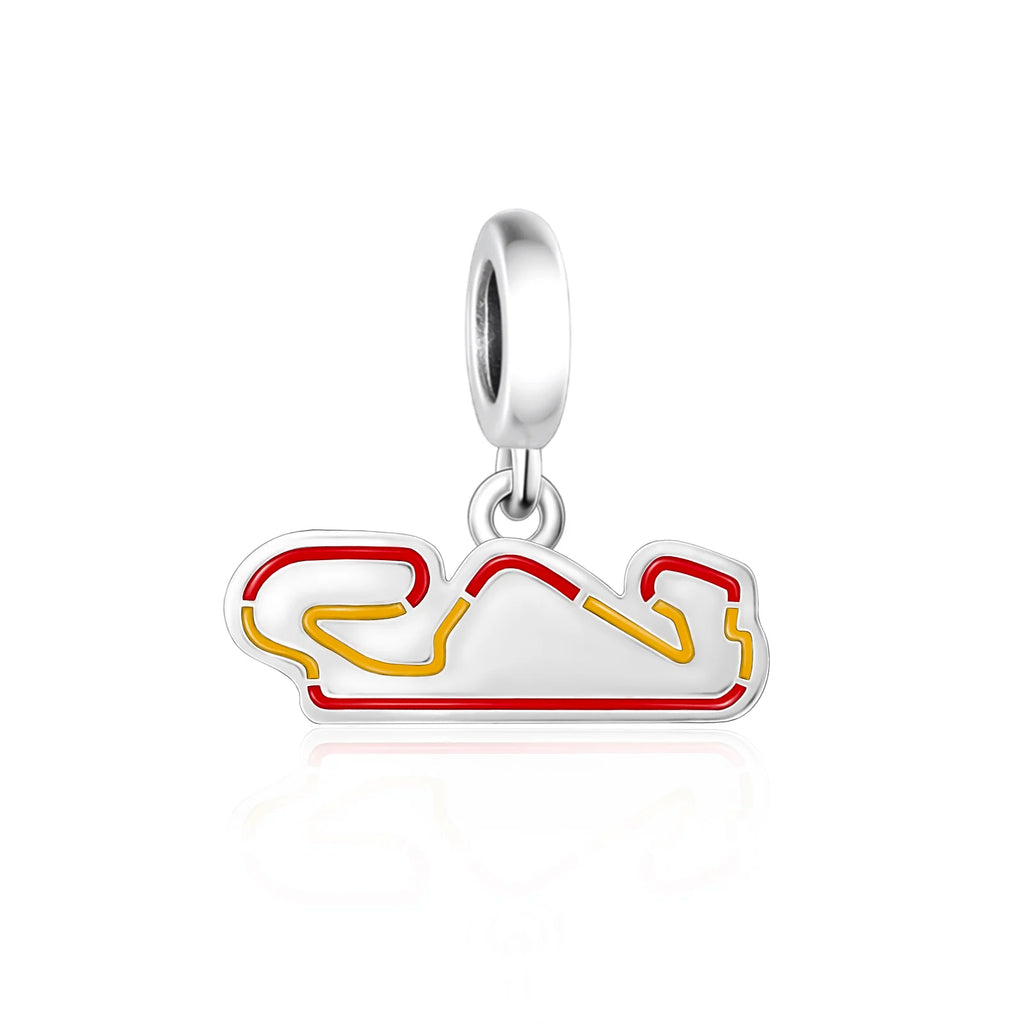 Racing Bracelet Charm 925 Silver, various styles