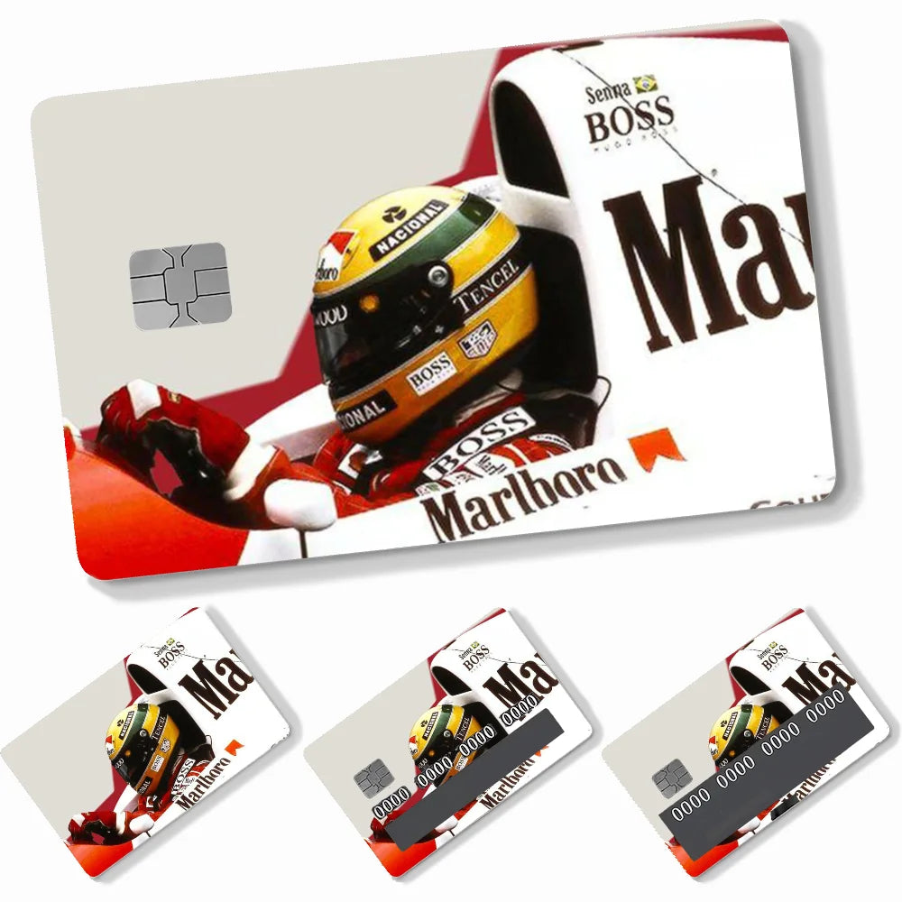 Credit Card Skins Stickers 4pcs Senna Mclaren