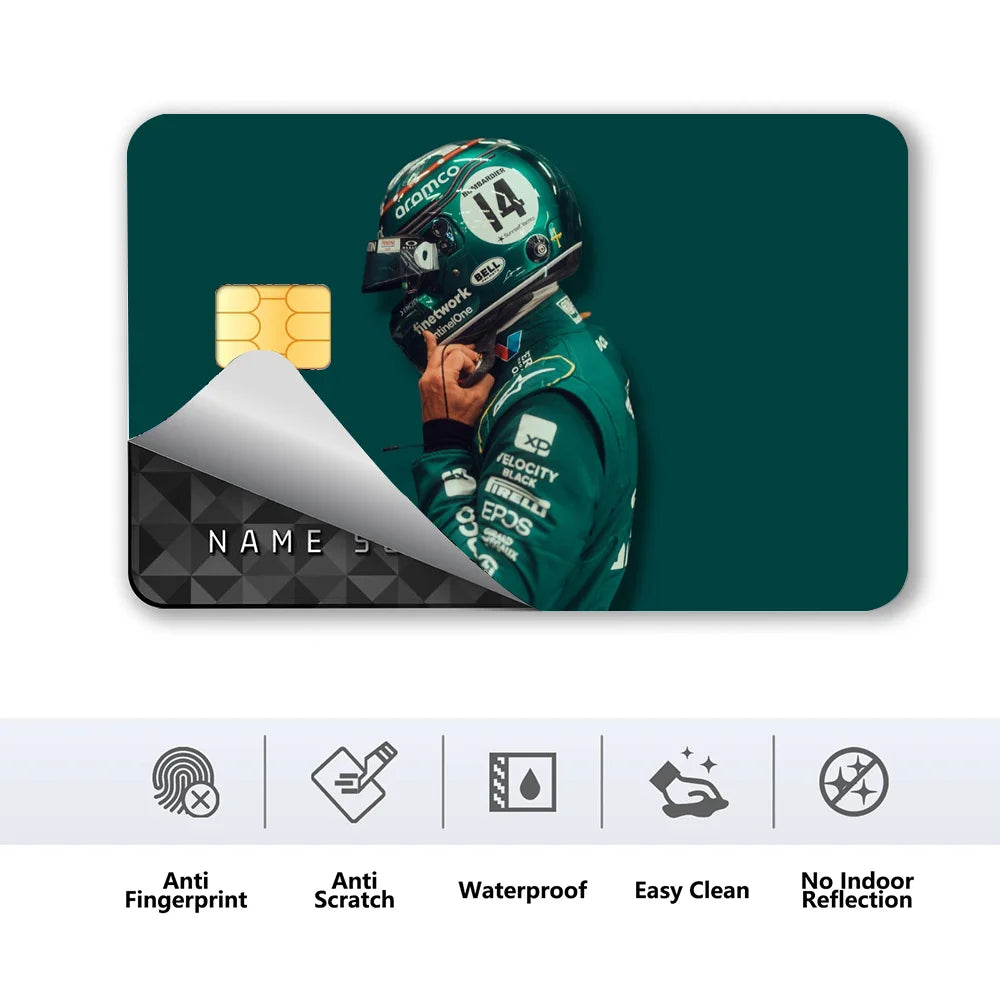 Credit Card Skins Stickers 4pcs Alonso