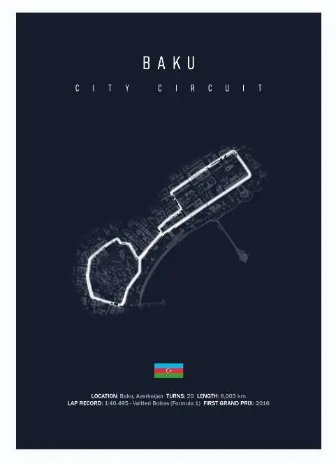 Most Iconic Motorsport Circuits Canvas Poster - Dark