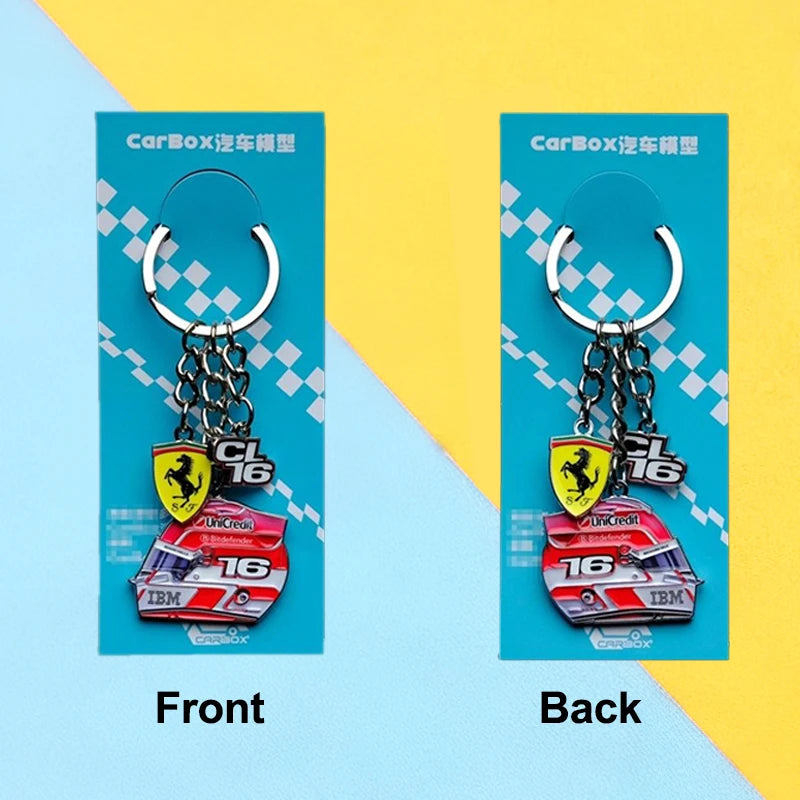Ferrari F1 Helmet Keychain Hamilton and Leclerc