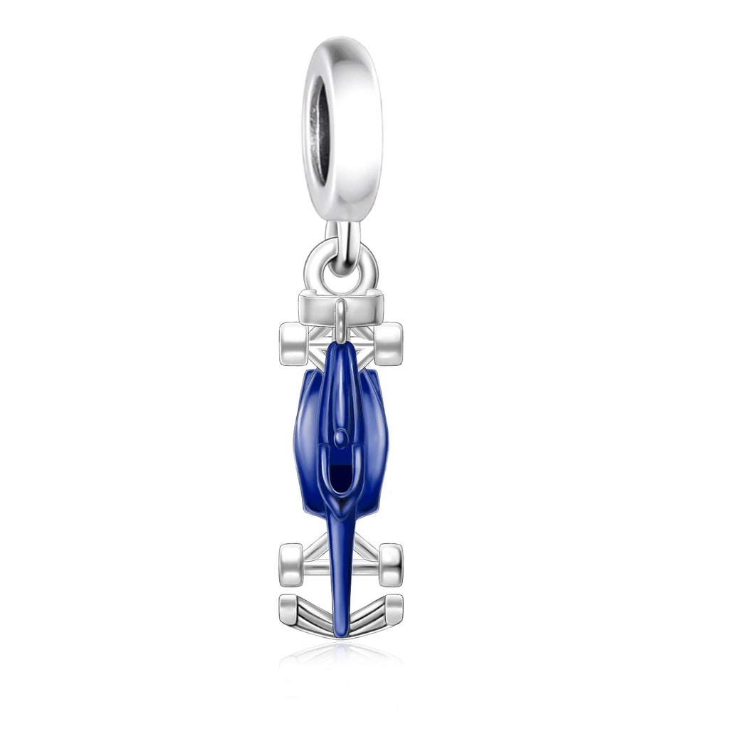 Racing Bracelet Charm 925 Silver, various styles