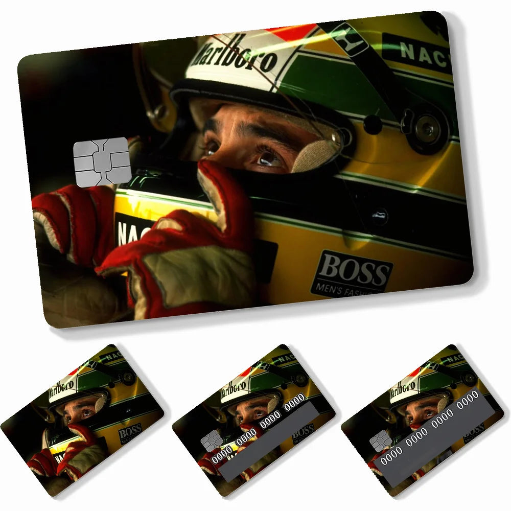 Credit Card Skins Stickers 4pcs Senna Mclaren