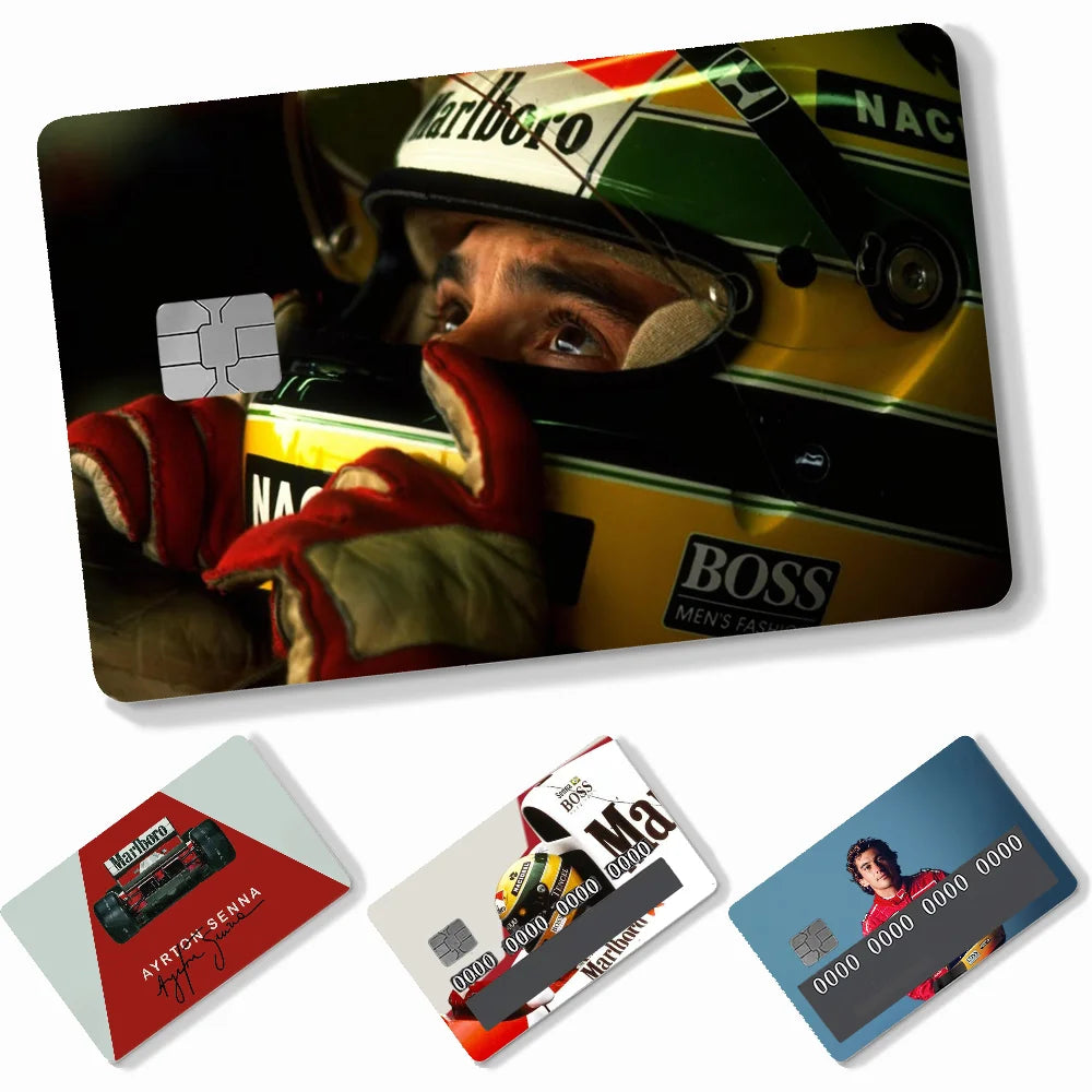 Credit Card Skins Stickers 4pcs Senna Mclaren