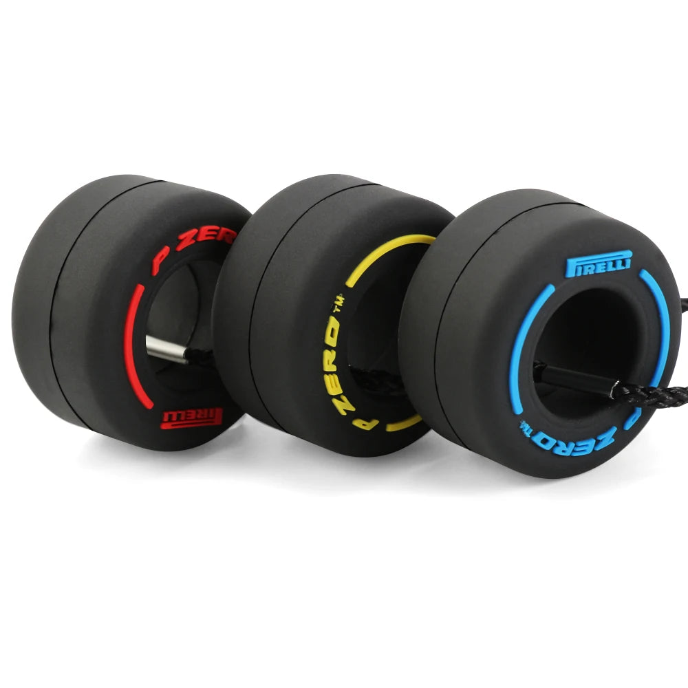 F1 Tyre keychain, various colors