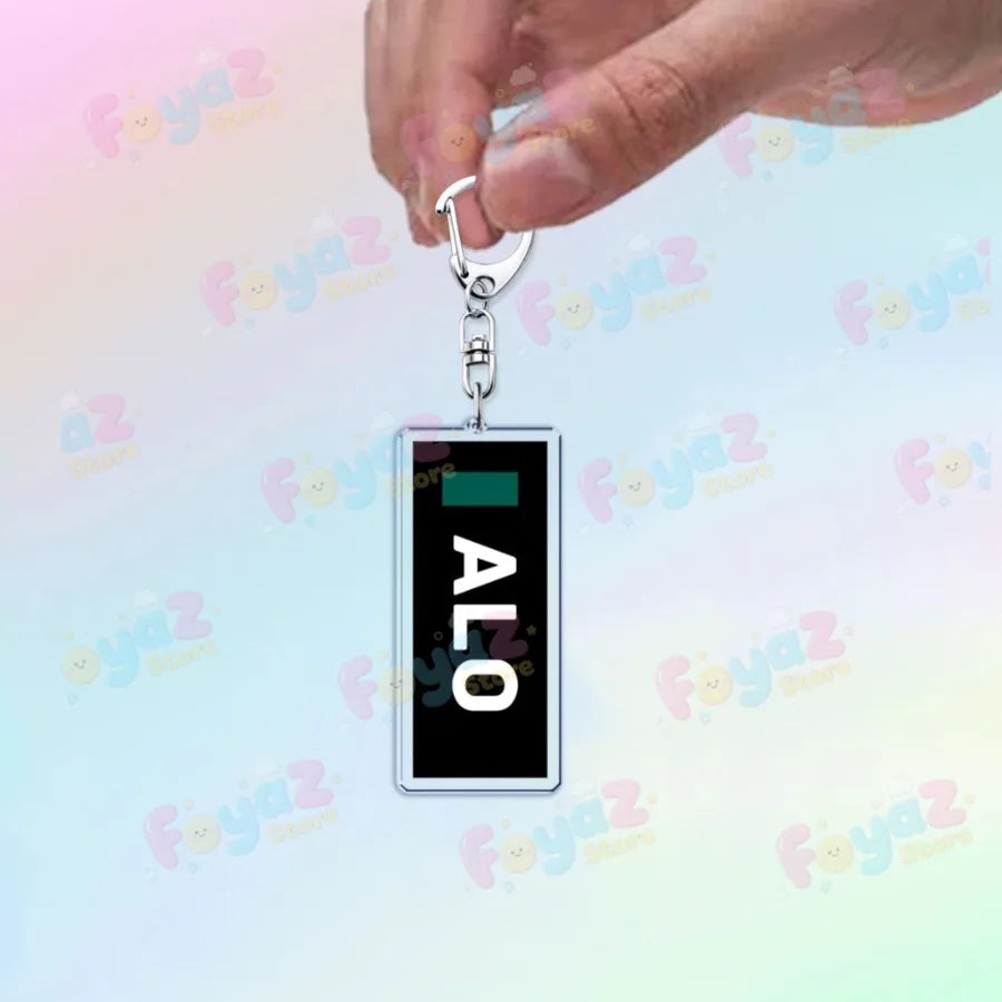 F1 Racing Drivers Name Keychain