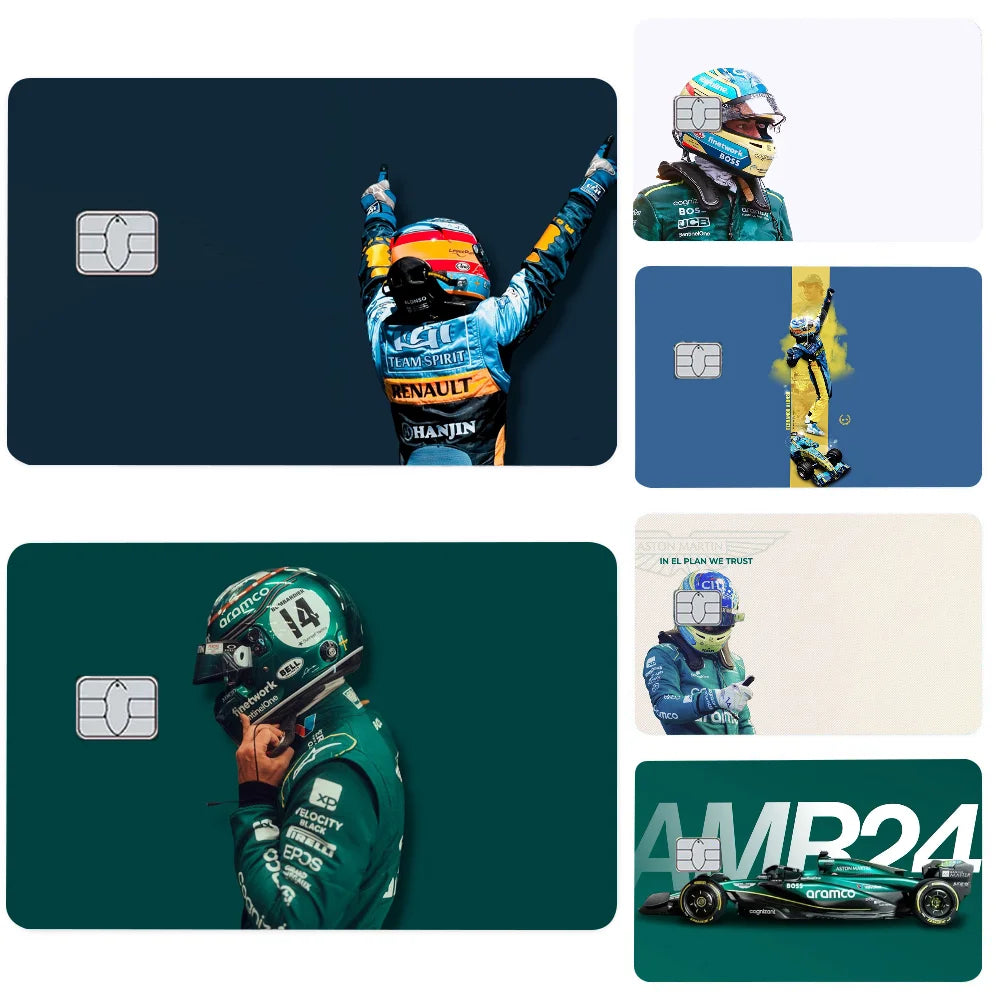 Credit Card Skins Stickers 4pcs Alonso