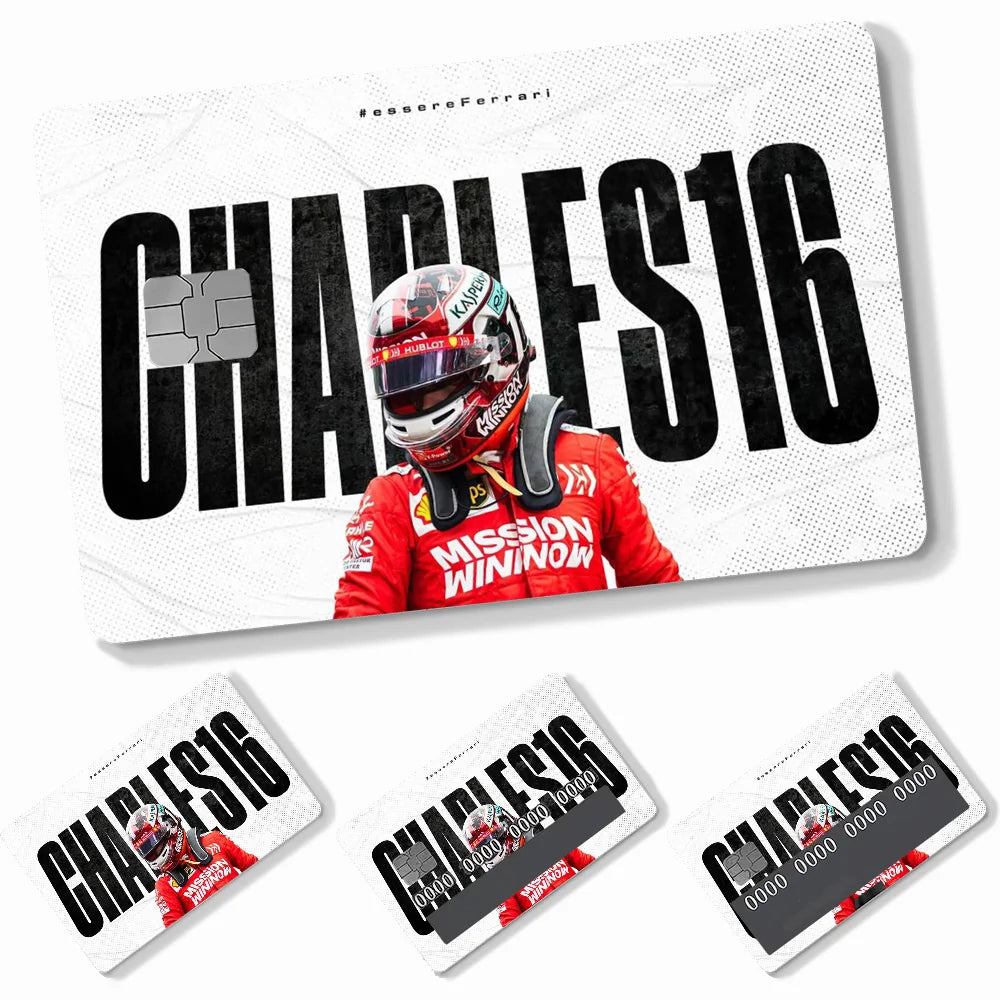 Credit Card Skins Stickers 4pcs Leclerc and Sainz