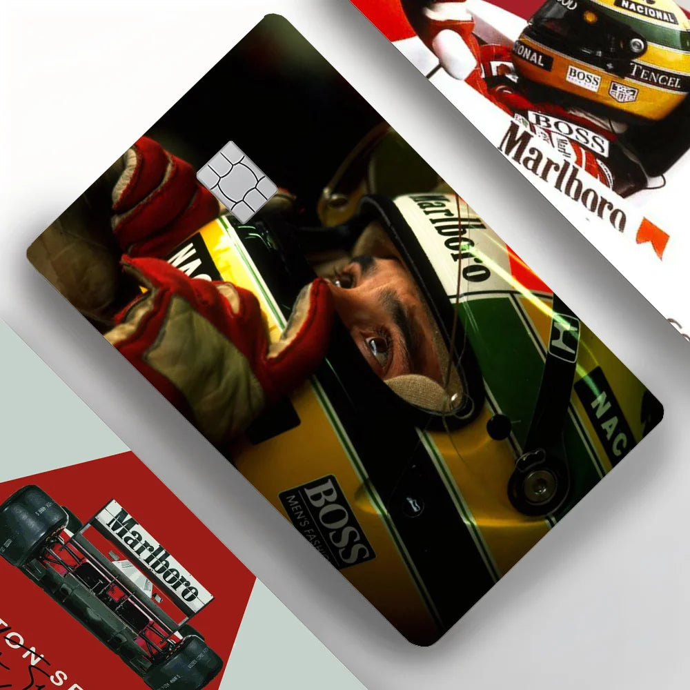 Credit Card Skins Stickers 4pcs Senna Mclaren